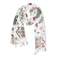 thumbnail image 1 of FORMRS Womens Scarf Winter Soft Long Big Warm Shawls Wrap Tassel Scarves, White Nordic Christmas House, 1 of 9
