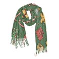 thumbnail image 1 of FORMRS Womens Scarf Winter Soft Long Big Warm Shawls Wrap Tassel Scarves, Yellow Christmas Gingerbread, 1 of 9