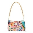 thumbnail image 1 of FORMRS Womens Shoulder Bag with Chain Strap Clutch Purse Cute Tote Handbag, Abstract Painting, 1 of 7