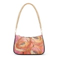 thumbnail image 1 of FORMRS Womens Shoulder Bag with Chain Strap Clutch Purse Cute Tote Handbag, Abstract Pink Flowers, 1 of 7