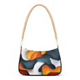 thumbnail image 1 of FORMRS Womens Shoulder Bag with Chain Strap Clutch Purse Cute Tote Handbag, Abstract Wavy, 1 of 7