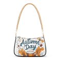 thumbnail image 1 of FORMRS Womens Shoulder Bag with Chain Strap Clutch Purse Cute Tote Handbag, Autumn Day with Cocoa Pattern, 1 of 7