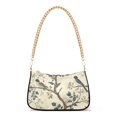 thumbnail image 1 of FORMRS Womens Shoulder Bag with Chain Strap Clutch Purse Cute Tote Handbag, Beige Birds, 1 of 7