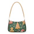 thumbnail image 1 of FORMRS Womens Shoulder Bag with Chain Strap Clutch Purse Cute Tote Handbag, Beige Christmas Gingerbread, 1 of 7