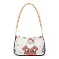 thumbnail image 1 of FORMRS Womens Shoulder Bag with Chain Strap Clutch Purse Cute Tote Handbag, Beige Christmas Santa, 1 of 7