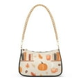 thumbnail image 1 of FORMRS Womens Shoulder Bag with Chain Strap Clutch Purse Cute Tote Handbag, Beige Fall Acorns Pattern, 1 of 7