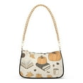 thumbnail image 1 of FORMRS Womens Shoulder Bag with Chain Strap Clutch Purse Cute Tote Handbag, Beige Fall Books, 1 of 7