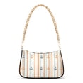 thumbnail image 1 of FORMRS Womens Shoulder Bag with Chain Strap Clutch Purse Cute Tote Handbag, Beige Nautical Pattern, 1 of 7