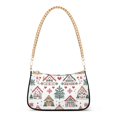 thumbnail image 1 of FORMRS Womens Shoulder Bag with Chain Strap Clutch Purse Cute Tote Handbag, Beige Nordic Christmas House, 1 of 7