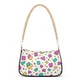 thumbnail image 1 of FORMRS Womens Shoulder Bag with Chain Strap Clutch Purse Cute Tote Handbag, Beige Retro Pattern, 1 of 7