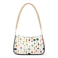 thumbnail image 1 of FORMRS Womens Shoulder Bag with Chain Strap Clutch Purse Cute Tote Handbag, Beige Vegetables Pattern, 1 of 7
