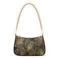 thumbnail image 1 of FORMRS Womens Shoulder Bag with Chain Strap Clutch Purse Cute Tote Handbag, Black Flower Pattern, 1 of 7