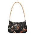 thumbnail image 1 of FORMRS Womens Shoulder Bag with Chain Strap Clutch Purse Cute Tote Handbag, Black Flowers, 1 of 7