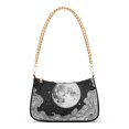 thumbnail image 1 of FORMRS Womens Shoulder Bag with Chain Strap Clutch Purse Cute Tote Handbag, Black Moon, 1 of 7