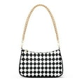 thumbnail image 1 of FORMRS Womens Shoulder Bag with Chain Strap Clutch Purse Cute Tote Handbag, Black and White Geometric, 1 of 7
