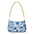 thumbnail image 1 of FORMRS Womens Shoulder Bag with Chain Strap Clutch Purse Cute Tote Handbag, Blue Floral Pattern, 1 of 7