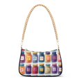 thumbnail image 1 of FORMRS Womens Shoulder Bag with Chain Strap Clutch Purse Cute Tote Handbag, Blue Jam Jars, 1 of 7