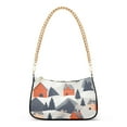 thumbnail image 1 of FORMRS Womens Shoulder Bag with Chain Strap Clutch Purse Cute Tote Handbag, Blue Snow Houses, 1 of 7