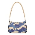 thumbnail image 1 of FORMRS Womens Shoulder Bag with Chain Strap Clutch Purse Cute Tote Handbag, Blue Wave Pattern, 1 of 7