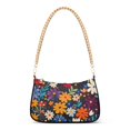 thumbnail image 1 of FORMRS Womens Shoulder Bag with Chain Strap Clutch Purse Cute Tote Handbag, Bright Colorful Flowers Pattern, 1 of 7