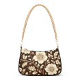 thumbnail image 1 of FORMRS Womens Shoulder Bag with Chain Strap Clutch Purse Cute Tote Handbag, Brown Floral, 1 of 7