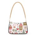 thumbnail image 1 of FORMRS Womens Shoulder Bag with Chain Strap Clutch Purse Cute Tote Handbag, Brown Nordic Christmas House, 1 of 7