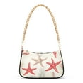 thumbnail image 1 of FORMRS Womens Shoulder Bag with Chain Strap Clutch Purse Cute Tote Handbag, Brown Starfish, 1 of 7
