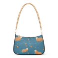 thumbnail image 1 of FORMRS Womens Shoulder Bag with Chain Strap Clutch Purse Cute Tote Handbag, Capybaras Swimming, 1 of 7