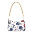 thumbnail image 1 of FORMRS Womens Shoulder Bag with Chain Strap Clutch Purse Cute Tote Handbag, Cartoon American Football Helmets, 1 of 7