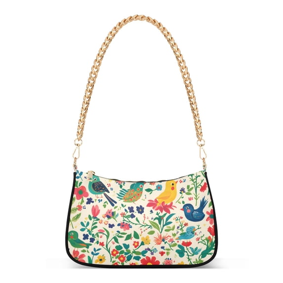 FORMRS Womens Shoulder Bag with Chain Strap Clutch Purse Cute Tote Handbag, Cartoon Animals