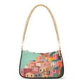 thumbnail image 1 of FORMRS Womens Shoulder Bag with Chain Strap Clutch Purse Cute Tote Handbag, Cityscape Painting, 1 of 7
