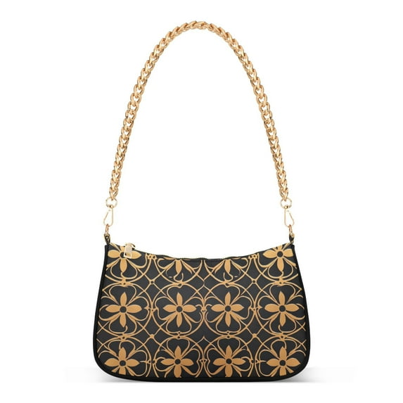 FORMRS Womens Shoulder Bag with Chain Strap Clutch Purse Cute Tote Handbag, Classic Floral