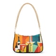 thumbnail image 1 of FORMRS Womens Shoulder Bag with Chain Strap Clutch Purse Cute Tote Handbag, Colorful Cocktails, 1 of 7