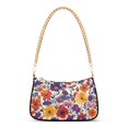 thumbnail image 1 of FORMRS Womens Shoulder Bag with Chain Strap Clutch Purse Cute Tote Handbag, Colorful Flowers Pattern, 1 of 7