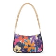 thumbnail image 1 of FORMRS Womens Shoulder Bag with Chain Strap Clutch Purse Cute Tote Handbag, Colorful Painted Flowers Pattern, 1 of 7