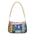thumbnail image 1 of FORMRS Womens Shoulder Bag with Chain Strap Clutch Purse Cute Tote Handbag, Colorful Seaside, 1 of 7