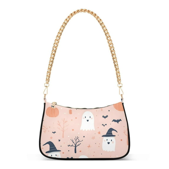 FORMRS Womens Shoulder Bag with Chain Strap Clutch Purse Cute Tote Handbag, Cute Cartoon Halloween