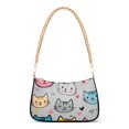 thumbnail image 1 of FORMRS Womens Shoulder Bag with Chain Strap Clutch Purse Cute Tote Handbag, Cute Cat Pattern, 1 of 7
