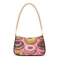 thumbnail image 1 of FORMRS Womens Shoulder Bag with Chain Strap Clutch Purse Cute Tote Handbag, Cute Doughnuts Pattern, 1 of 7