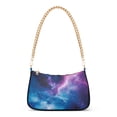 thumbnail image 1 of FORMRS Womens Shoulder Bag with Chain Strap Clutch Purse Cute Tote Handbag, Galaxy Pattern, 1 of 7