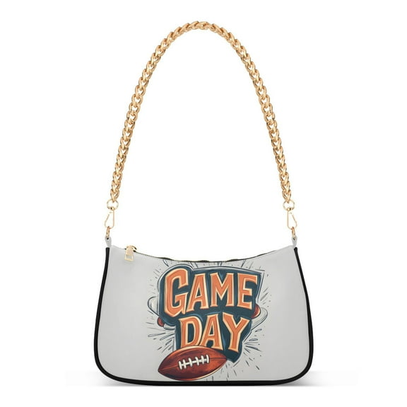FORMRS Womens Shoulder Bag with Chain Strap Clutch Purse Cute Tote Handbag, Game Day
