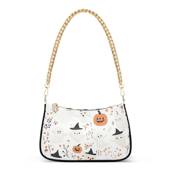 FORMRS Womens Shoulder Bag with Chain Strap Clutch Purse Cute Tote Handbag, Ghost Design