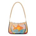thumbnail image 1 of FORMRS Womens Shoulder Bag with Chain Strap Clutch Purse Cute Tote Handbag, Goldfish, 1 of 7
