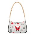 thumbnail image 1 of FORMRS Womens Shoulder Bag with Chain Strap Clutch Purse Cute Tote Handbag, Gray Christmas Santa, 1 of 7