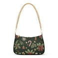 thumbnail image 1 of FORMRS Womens Shoulder Bag with Chain Strap Clutch Purse Cute Tote Handbag, Green Christmas Holly, 1 of 7