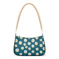 thumbnail image 1 of FORMRS Womens Shoulder Bag with Chain Strap Clutch Purse Cute Tote Handbag, Green Daisy Pattern, 1 of 7