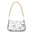 thumbnail image 1 of FORMRS Womens Shoulder Bag with Chain Strap Clutch Purse Cute Tote Handbag, Green Dinosaur Pattern, 1 of 7