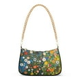 thumbnail image 1 of FORMRS Womens Shoulder Bag with Chain Strap Clutch Purse Cute Tote Handbag, Green Floral Garden, 1 of 7