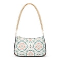 thumbnail image 1 of FORMRS Womens Shoulder Bag with Chain Strap Clutch Purse Cute Tote Handbag, Green Geometric Pattern, 1 of 7