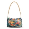 thumbnail image 1 of FORMRS Womens Shoulder Bag with Chain Strap Clutch Purse Cute Tote Handbag, Green Goldfish, 1 of 7